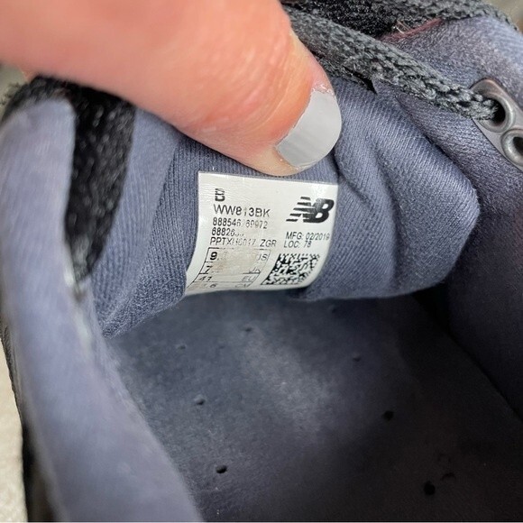 New Balance 813 Leather Sneakers Walking Tennis Shoes Rollbar Black Size 9.5 - Picture 6 of 11